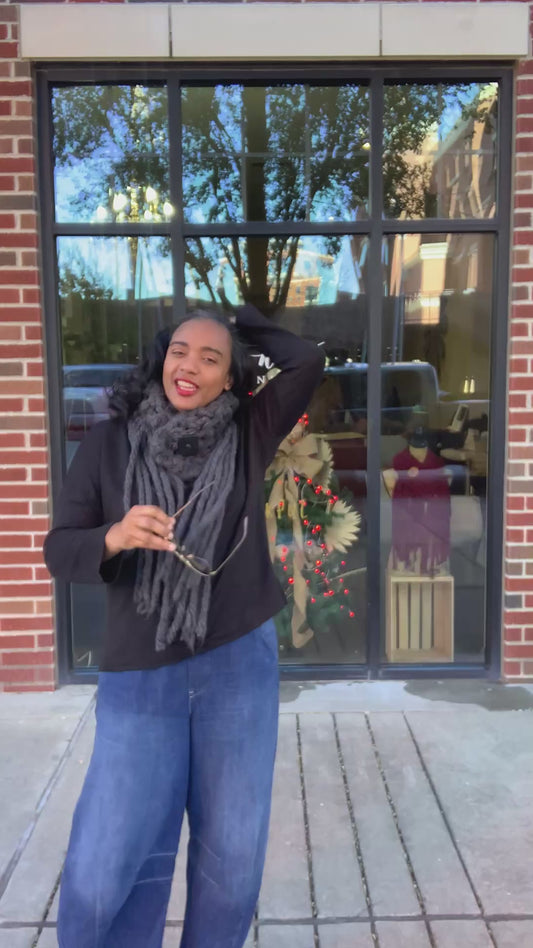 Crochet fringe K.Nicole scarf